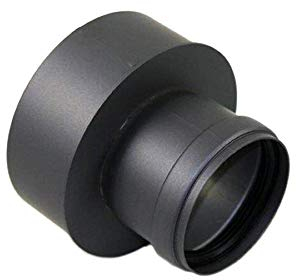 AdoroSol Vertriebs GmbH Erweiterung von 80 weit auf 130 schmal Pellet in Schwarz oder Grau Ø 80 mm Ofenrohr für Pelletöfen (Schwarz)
