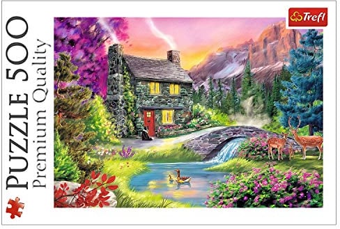 Trefl 37325 , Puzzle, Bergidyll, 500 Teile, für Kinder ab 10 Jahren, Farbig