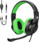 BlueFire Cuffie Gaming con Microfono per Bambini, 3.5mm Bass Stereo Cuffie da Gaming per PS4/ Xbox One/Xbox One S/Xbox One X/ PS4 Slim/ S4 PRO/PC (Verde)