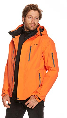 Jeff Green Herren Atmungsaktive wasserdichte Outdoor Funktionsjacke Harstad 12.000mm Wassersäule, Größe:M, Farbe:Juice