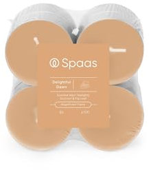 Spaas Maxi Scented Tealights flatpack x8 10h - Delightful Dawn