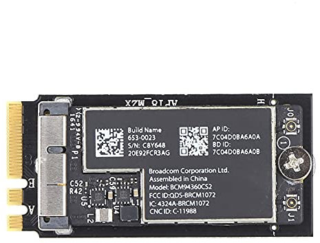 WiFi Adapter, Dual Frequency 2.4Ghz/5Ghz 300Mbps/867Mbps Wireless Network Connector, für Hackintosh, für für für Z170 ITX(Without Antenna)