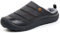 Gaatpot Unisex Pantoufle d'hiver Classique Chausson Peluche Doublure Chaud Mule Accueil Slippers Intéri EUR et Extéri EUR Hiver Chaussures Noir-N 44 EU