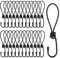 LOOGI Spanngummi mit Haken 25 Stück, 17cm Planenspanner mit Spiralhaken, Gummispanner Spannhaken Expanderhaken Expanderschlingen für Planen Zelt Netz Banner Trampolin