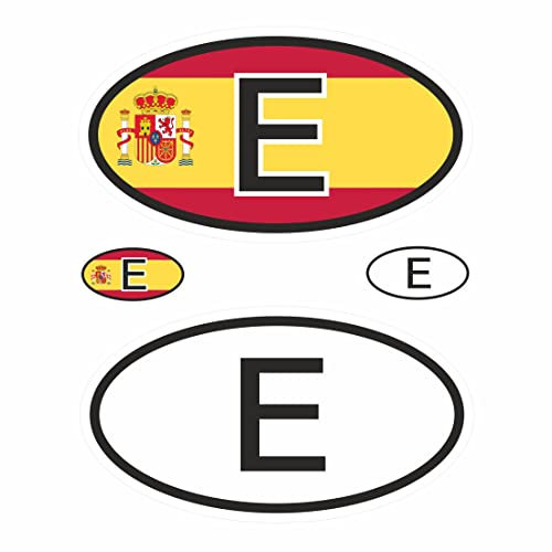 BIKE-label Länderkennzeichen Aufkleber 2D Spanien für Auto Motorrad Tür Camper Sticker X400035