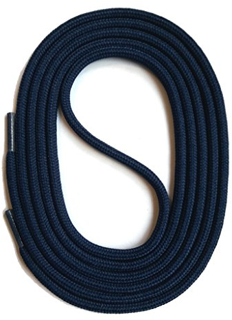 SNORS runde Schnürsenkel DUNKELBLAU 90cm Ø3mm - stabil, reißfest, waschbar, robuste Schuhbänder für Sneaker Sport- und Laufschuhe Halbschuhe