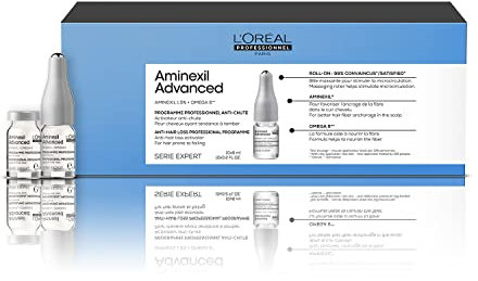 L'Oréal Professionnel Paris AMINEXIL Advanced ampollas enriquecidas con activos dermatológicos para Cabello 10 x 6 ml, (SECAM110-A1)