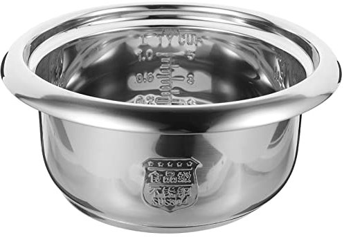 BESTonZON Olla De Arroz De Acero Inoxidable Cocinar Hornear Capacidad Grande Compatible Arrocera Olla Multifuncional Para Hogar Accesorio Reemplazable