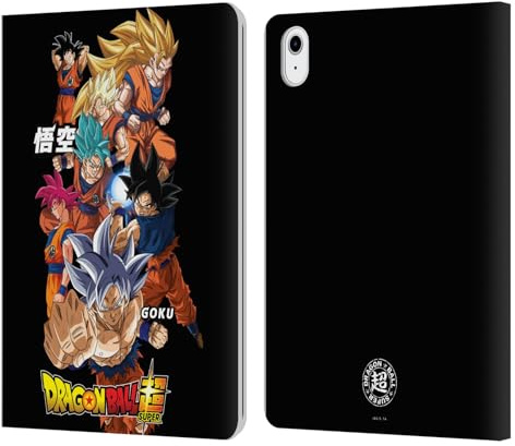 Head Case Designs Offizielle Dragon Ball Super Goku Universe Survival Characters Leder-Wallet-Hülle Kompatibel mit Apple iPad Air 11 2020/2022/2024/2025