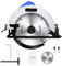 Circular Saw 1500W, Compact Electric Circular Saw Power Saw with Laser, 1PCS 185mm Blade Diameter, Max Cutting Depth 57mm (90°), 55mm (45°), Tool-Free Adjustment