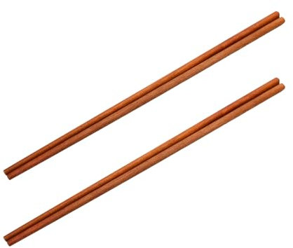 2 Pares de Palillos de Madera 30 CM, Palillos de Cocina Extra Largos Antiquemaduras para Sofreir, Freir Y Hervir Fideos, Palillos Antideslizantes, Palillos para Hotpot, Palillos Tradicionales Chinos