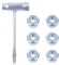 Gubeter Für Stihl MS180 Steckschlüssel 13 * 19 * 2,0 dick (Gesamtlänge 15,5), Für Stihl 024 026 MS240 MS260 MS192T MS200T 028 031 032 Benzin-Kettensägenteile, 00009550801, 0000 955 0801