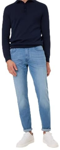 Pierre Cardin Herren Denim PC-Lyon | Männer Hose | Tapered Fit | Light Blue Used Mustache 8143 6846 | 36W - 34L