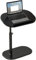 AHSBND Beistelltisch Holz Klein Couchtisch Sofatisch: C Form Höhenverstellbar Couch Mobiler Kaffeetisch Klein Side Table Laptop Stand für Wohnzimmer Schlafzimmer (Schwarz + Flip)