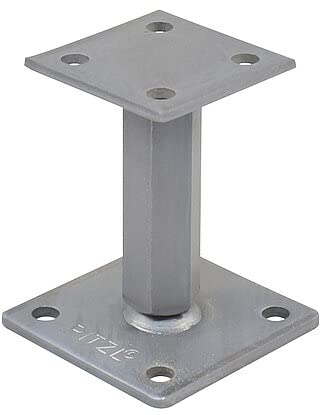 Gartenwelt Riegelsberger P-Pfostenträger Junior höhenverstellbar 121-181 mm unsichtbare Verschraubung für Carport Zäune