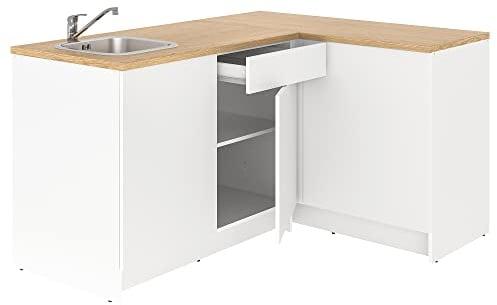 IKEA KNOXHULT Eckküche, 183 x 122 x 91 cm, Weiß