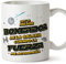 MUGFFINS Tazas para BOXEADOR hombre - En Español - Mejor de la Galaxia Cuando Fuerza me Acompaña - 11 oz / 330 ml - Regalo original y divertido