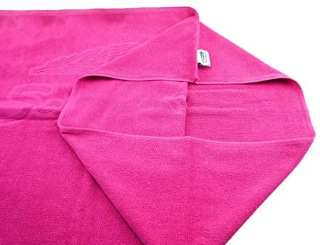 Sensepura Wedeltuch für Sauna | Frottee in pink 90 x 65 cm für effektvolle Wedeltechniken, Saunazubehör