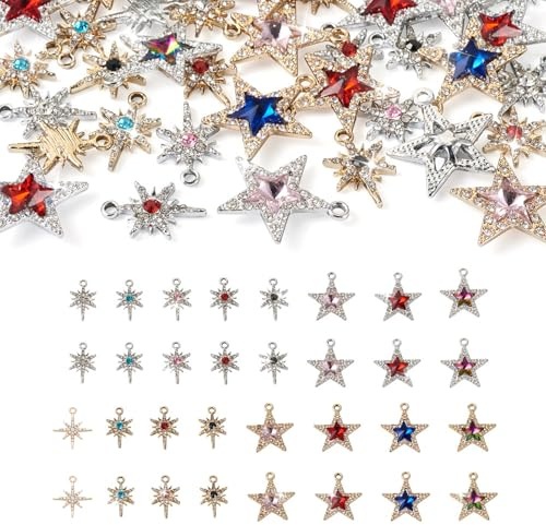 PandaHall Kubisk zirkonia kristallberlocker hänge strass diamant hängen för halsband armband örhänge smyckestillverkning, Strass