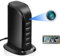 Wifi Hidden Spy Camera, HD 1080P Wireless USB Charger Camera, 5 Port USB Hub Nanny Cam Live Streaming, Motion Detection, APP Remote Control for Home Office Security