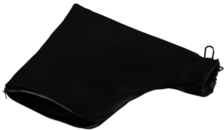 NOQUKA 255 Miter Saw Dust Bag (Black) -with Zipper and Corded Adjustable Stand, Dust Bag for Miter Saws, Table Saws, Belt Sanders, Edge Planers, Diagonal Saws (1 PACK)