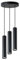Hängende Leuchte, Pendelleuchte, GU10 x3 Kabel rund schwarz, 1205