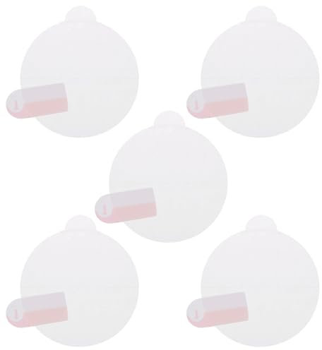 sourcing map 5pcs Watch Glass Screen Protectors 38mm Anti-Blue Light TPU Anti-Scratch Waterproof Universal Round Smartwatch Screen Protective Film Protector
