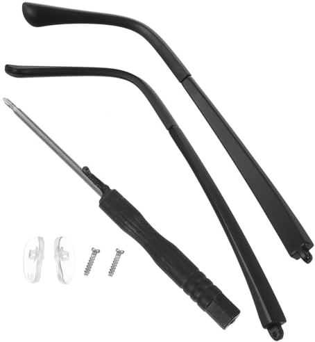 Gogogmee 1 Paar Brillen Arm Ersatz Universal Brille Reparatur Kit Mit Schrauben Arme Beine Schraubendreher Und Nasenpolster