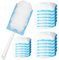 Scettar 30 Pcs Fluffy Duster Refills,Disposable Double-Sided Duster Refills with 1 Handle,360 Degree Flash Dust Magnet Refill,Blue Flash Duster Dust Magnet Refills for Cleaning Dust Dirt Hair