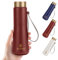 Metal Water Bottle 400ml/13.5oz Flask for Hot Drink, Insulated Stainless Steel Water Bottle Vacuum Flasks Cold Water Bottles(Red)