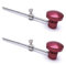 SONHWNGE 2X Aluminiumlegierung Bass Drum Pedal Beater Kick Drum Fußpedal Beater Percussion Instrument Zubehör, Rot