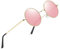 wearPro Polarisierte-Eckig-Sonnenbrille-für-Herren-Damen UV400-Schutz Polarisiert Sonnenbrillen Retro Vintage Stil Fahrradbrille Rechteckig Sunglasses für Fahren Sport-Gold/Rosa