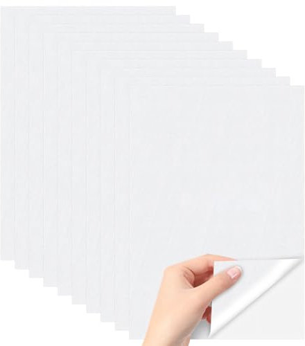 10 PCS Embroidery Transfer Paper, A4 (29.7x21cm) Water Soluble Stabiliser Embroidery Paper, Embroidery Backing for Printing Patterns