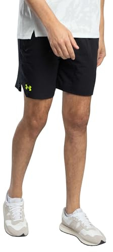 Under Armour Herren Gewebte Shorts Von Vanish, Black/Yellow, S