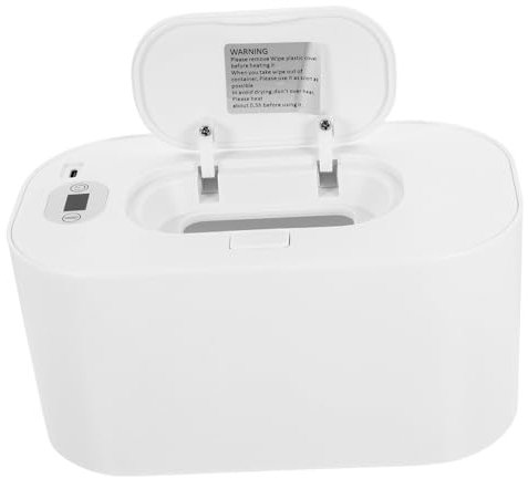 VICASKY Wärmer Wischen Babys Spülbare Tücher Hitze Reisen Sitz Trockene Tücher Feucht Spender Wiederverwendbare Handwärmer Nass Deckel Tragbarer Flaschenwärmer Wischtücher Wärmer Weiß Abs