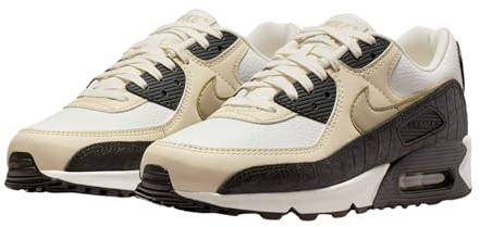 Nike Air Max 90 W - Fossil / Sail - Schwarz & Khaki, 8.5 Wide