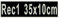 smartoutdoor Rechteckiger Aufnäher Rec1 für deinen Wunschtext - viele Farben und Größen (35x10cm) - personalisiert