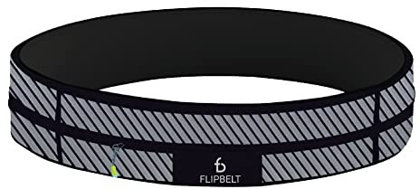 FlipBelt Reißverschluss, reflektierend, Schwarz, Größe XL