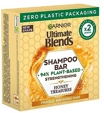 Garnier Ultimate Blends Honey Treasures Strengthening Shampoo Bar for Damaged Hair 60g