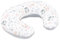 Totsy Baby Stillkissen klein Velvet 130 cm - Stillhörnchen kleines Still Kissen Nursing Breastfeeding Pillow für unterwegs Eulen Grau