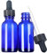 Magic Season Boston Bouteilles Rondes en Verre (Bleu / 30 ml avec Compte-gouttes / 2 Pièces)