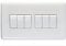 Eurolite Enhance White Plastic 10A 6 Gang 2 way switch