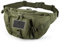 FRTKK Taktische Bauchtasche Militär-Hüfttasche mit USA-Flagge Patch Utility Hip Pack mit verstellbarem Riemen für Outdoor, Angeln, Radfahren, Camping, Wandern, Armee-grün, Bauchtasche