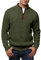 Meilicloth Winterpullover Herren Pullover Half Zip Pullover Herren Winter Warm Strickpullover Sweater Männer Arbeitspullover Basic Pulli Rollkragenpullover Grün XL