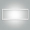 Aluminium Aufbaurahmen weiß für LED Panel 60x30cm Rasterleuchte Einlegeleuchte Deckenleuchte L600xB300xH43mm