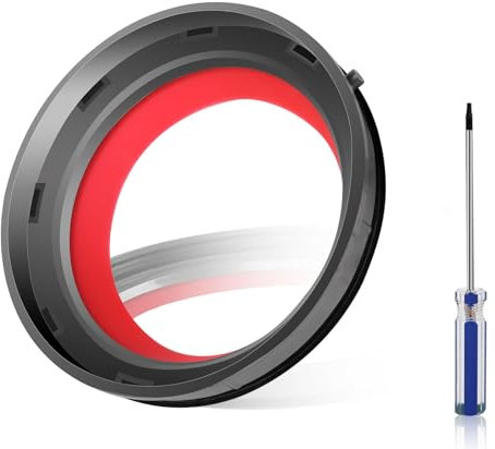 Anillo de Sellado Fijo Superior, Anillo de Sellado Fijo Superior de Cubo de Polvo para Dyson V11 Aspiradora, con Destornillador,Partes de Reparación de Aspiradoras Accesorios
