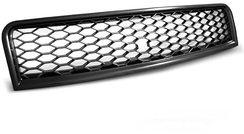Sport Kühlergrill Front Waben Logohalter für Audi A4 B6 10.00-10.04 glanz schwarz