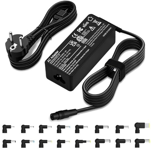 90W Chargeur Universel pour Ordinateur Portable pour HP, Dell, ASUS, Sam Sung, Acer, Le Novo, Sony, Toshiba, Fujitsu, IBM, Gateway, Cordon d'alimentation pour Ordinateur Portable avec 16 Embouts