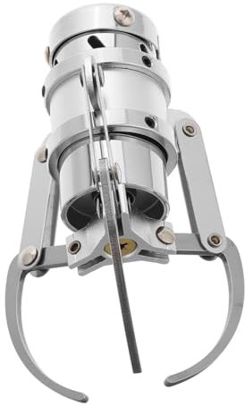 MOLUCKFU Klauenmaschinenfang Roboterklaue Automatenkralle Roboter-klauengreifer Klauenklammermaschine Krallenmaschinenklaue Verkaufskrallenclip Mechanischer Greifer Eisen Silver