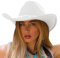 DRESHOW Western Cowboy Cowgirl Hut mit Glänzendem Strassband für Herren Damen Fedora Panamahut